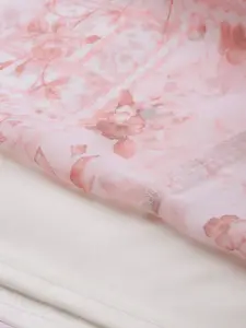 AND Pink & White Floral Halter Neck Fringed Maxi Dress