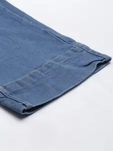 AND Women Blue Flared Light Fade Stretchable Jeans