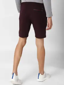 Peter England Men Maroon Sports Shorts