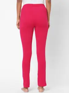 Sweet Dreams Women Pink Cotton Lounge Pants