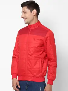Allen Solly Men Red Solid Padded Jacket