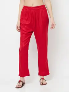 Safaa Red & Blue Winter Acrylic Wool Unstitched Dress Material