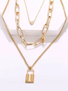Vembley Set Of 2 Gold-Plated Layered Necklace