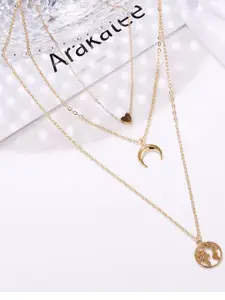 Vembley Women Set Of 2 Gold-Plated Layered Necklace