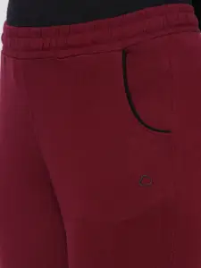 Sweet Dreams Women Maroon Solid Cotton Track Pants