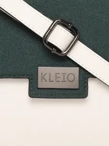 KLEIO Colourblocked Top Handle Handbag