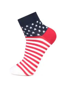 Bonjour Men Pack Of 4 Assorted Above Ankle-Length Socks