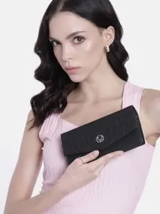 Allen Solly Women Textured Envelope Wallet