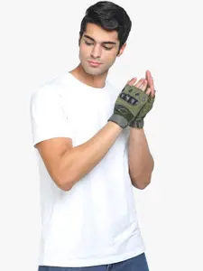 ELLIS Men Green Solid Hand Gloves