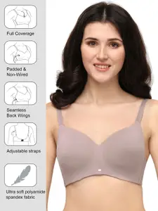SOIE Full Coverage Padded Non-Wired Ultra Soft Seamless Bra