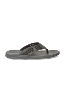 Hush Puppies Men Blue & Brown Leather Comfort Sandals