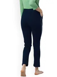 NOT YET by us Women Pack Of 2 Solid Pure Cotton Lounge Pants