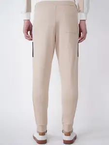 Blackberrys Men Beige Slim Fit Joggers Trousers