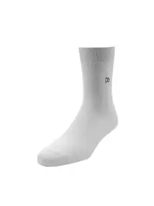 Peter England Men White Pack of 3 Calf Length Socks