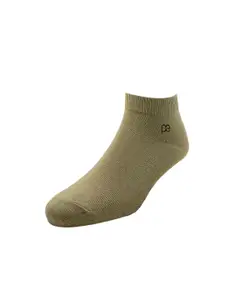 Peter England Men Pack of 3 Beige Ankle Length Socks