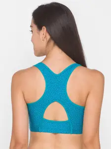 Candyskin Blue & Navy Blue Printed Bra