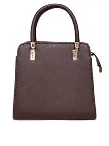 Lino Perros Coffee Brown Handbag with Sling Strap