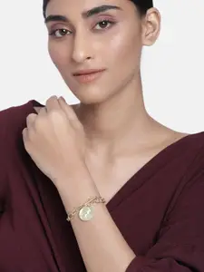 Peora Women Gold-Plated Charm Bracelet