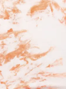 People Off White & Peach Tie & Dye Printed Top