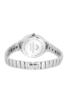 SWISSTONE Women Pink Brass Dial & Silver Toned Bracelet Style Straps Analogue Watch