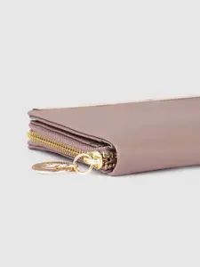Baggit Women Mauve Solid Two Fold Wallet
