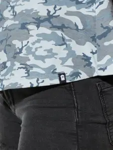 The Souled Store Grey Pure Cotton Print Top