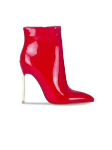London Rag Red Party Stiletto Heeled Boots