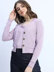 Tokyo Talkies Purple Solid Top