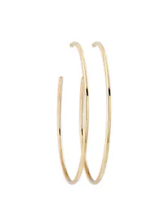 AMI Gold-Toned Contemporary Hoop Earrings