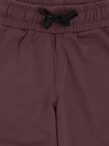 Sweet Dreams Boys Brown & Blue Printed Cotton Joggers