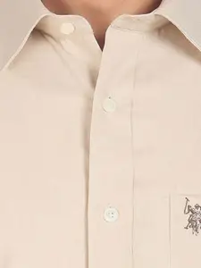 U.S. Polo Assn. U S Polo Assn Men Beige Casual Shirt