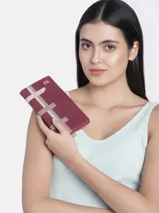 Baggit Women Maroon Printed Two Fold Wallet