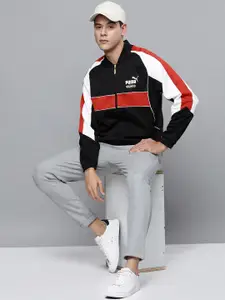 Puma Men Regular Fit Colourblocked King Biker Track Jacket