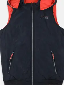 Monte Carlo Boys Navy Blue Reversible Puffer Jacket