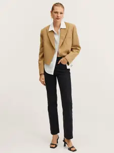 MANGO Women White Solid Casual Shirt