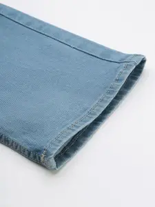 Flying Machine Men Blue Skinny Jackson Fit Low-Rise Heavy Fade Stretchable Jeans