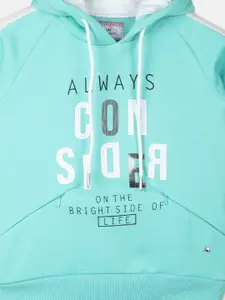 Monte Carlo Girls Multicoloured Printed Hooded Sweatshirt