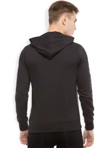 LOCOMOTIVE Black & Grey Colourblocked Hooded Sweatshirt