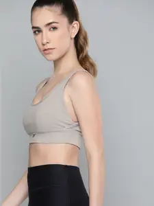Reebok Women Grey Workout Lightly Padded Minimalist Bra H56394