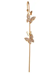 Vembley Pack Of 3 Gold-Toned Spiked Ear Cuff