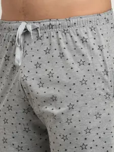 MACK JONNEY Men Grey & Navy Blue 2 Conversational Printed Shorts