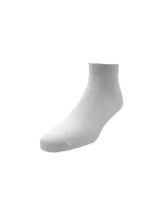 Louis Philippe Men Pack Of 3 White Solid Above Ankle-Length Socks
