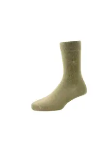 Louis Philippe Men Pack Of 3 Beige Solid Cotton Calf-Length Socks