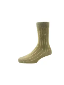 Louis Philippe Men Pack of 3 Beige Calf Length Socks
