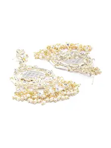 Priyaasi Gold-Toned Floral Earrings