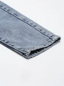 Levis Women Blue Skinny Fit Highly Distressed Light Fade Stretchable Jeans