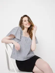 Vero Moda Blue Striped Top