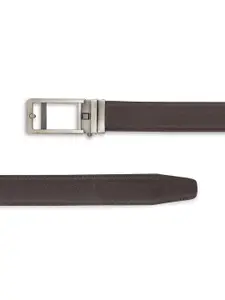 Allen Solly Men Brown Textured Leather Formal Belt