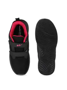 Campus Women Black Mesh Running Shoes