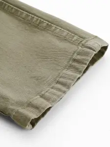 FOREVER 21 Men Olive Green Skinny Fit Stretchable Jeans